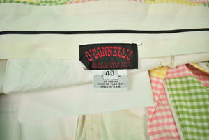 "O'Connell's Patch Gingham Check Trousers" Sz 40 (SOLD)