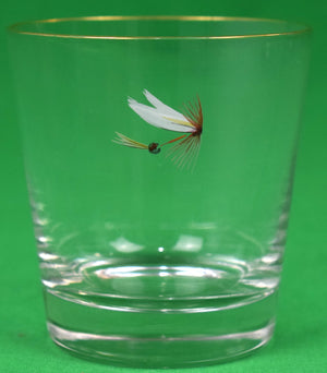 Set x 7 Hand-Painted Trout Fly Old Fashioned Glasses by Carwin