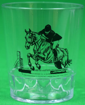 "Stacking Set x 6 Equestrian Old-Fashioned Plastic Barware" (New)