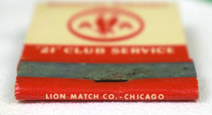 The "21" Club Service x American Airlines Matchbook (SOLD)