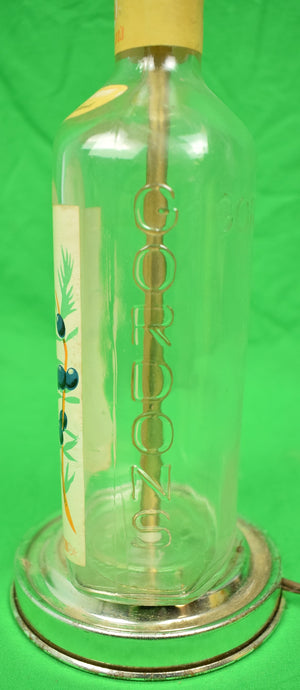 "Gordon's Gin Lamp w/ Decoupage Shade"