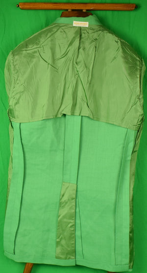"Brooks Brothers Green Linen Sport Jacket" Sz 42L