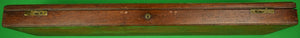 English Gun Wood Case w/ Inlay Brass Handle