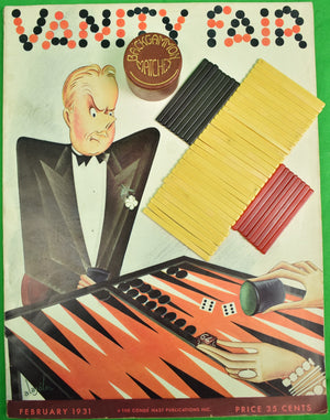 "Backgammon Matches w/ 48 Bakelite c1930s Sticks In Leather Tube" (SOLD)