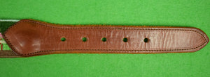 Hand-Needlepoint Horse-Racing Belt Sz: 35"W (SOLD)