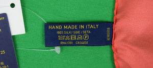 Polo Ralph Lauren Orange Paisley Italian Silk Pocket Square (New w/ RL Tag)
