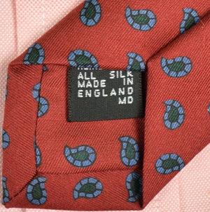 "The Andover Shop Burg English Silk Paisley Tie"