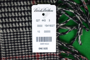 Brooks Brothers "346" Prince Of Wales Scottish Cashmere Plaid Scarf (New w/ BB Tag)