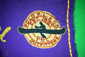 Polo Raph Lauren Rod & Reel Angler's Club Purple Scarf (New w/ PRL Tags)