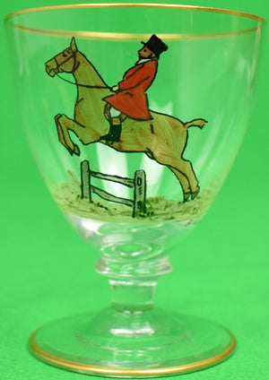 Set of 4 Sherry Glasses Hand-Painted by Frank Vosmansky