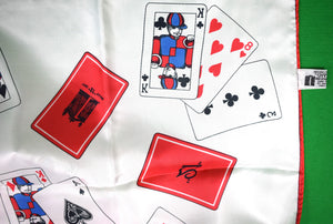 The "21" Club Jockey w/ Red Playing Cards Poly XXIX Scarf