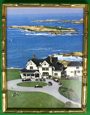 Slim Aarons 'The Ledges' Newport Beachfront House c1974 Framed Color Plate
