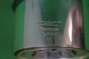 "Abercrombie & Fitch x James Dixon & Sons c1920s Silver Plate & Blown Glass Cocktail Pitcher"