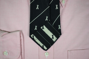 Rugby Ralph Lauren Italian Black Silk/ Coronet Club Tie