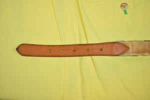 "Hand-Needlepoint Floral Belt" Sz: 33 (SOLD)