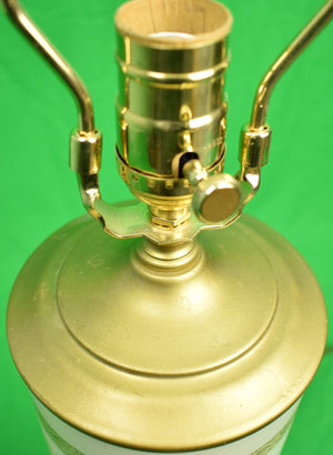 "Decoupage Armorial Heraldic Table Lamp"