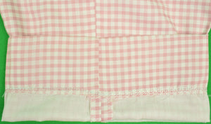 Chipp Shell Pink Gingham Check Cotton Trousers Sz: 38"W (SOLD)