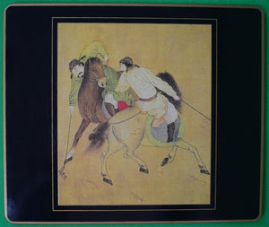 "Set x 8 Chinese Ming Polo Player Placemats"