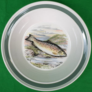 "Set x 4 Bowls The Compleat Angler British Fishes By AJ Lydon c1981 Portmeirion" (SOLD)