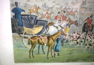 "The Quorn Hunt The Meet Plate 1" By Henry Alken 1835 Published By Ackermann (SOLD)