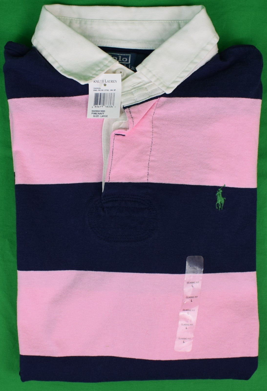 Polo Ralph Lauren Striped Cotton Rugby Shirt - L
