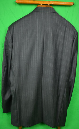 "English Country Classics Char Grey Chalk Stripe Trop Wool 2pc Suit" Sz: 46L x 41W