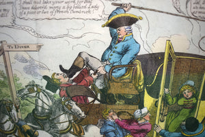 Smuggling In High Life c1814 Colour Engraving By W N Jones