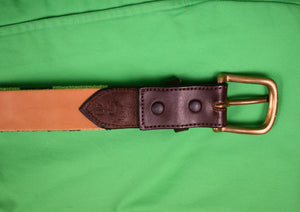 "Hand-Needlepoint Camo Belt" Sz 38 (SOLD)