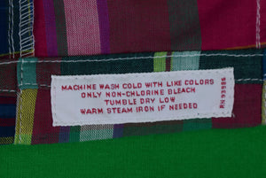 "Brooks Brothers 346 Patch Madras L/S BD Shirt" Sz XL (SOLD)