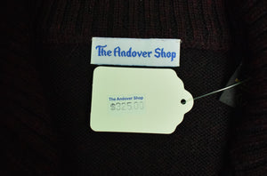 "The Andover Shop Royal Alpaca 2 Button Wine/ Black Sweater" Sz: L (New w/ Tags!) (SOLD)