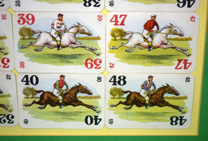 "Derby Day" 48 Framed Playing Cards/ Jockey/ Horse Racing"