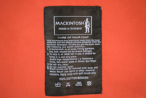 "Mackintosh Of Scotland Orange Storm/ Raincoat w/ Detachable Hood" Sz 40 (New w/ Tag)
