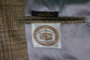 "J. Press Donegal Tweed Glen Plaid Sport Jacket" Sz 44R (SOLD)