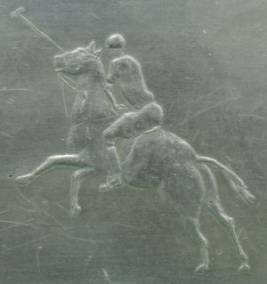 "Wendell August Polo Player Aluminum Tray"