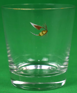Set x 7 Hand-Painted Trout Fly Old Fashioned Glasses by Carwin
