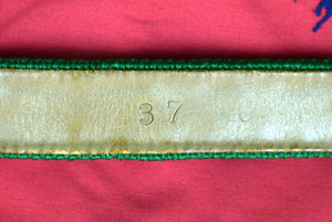 Hand-Needlepoint (20) Signal Flag Green Belt Sz 39