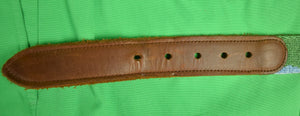 Hand-Needlepoint Golfer Belt Sz: 40"W