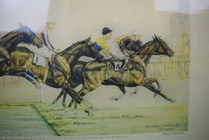 The Water Jump In The Grand National Of 1931 At Aintree By Paul Brown