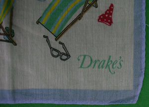 "Drake's Sun Chair/ Bikini/ Beach Ball Pocket Square" (SOLD)