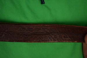 Tucker Blair x Sperry Top-Sider Hand-Needlepoint Nantucket (16) Signal Flag c2010 Belt Sz 38