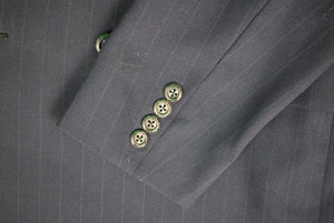 "Chipp Navy Worsted Chalk Stripe DB Suit" Sz 39R (SOLD)