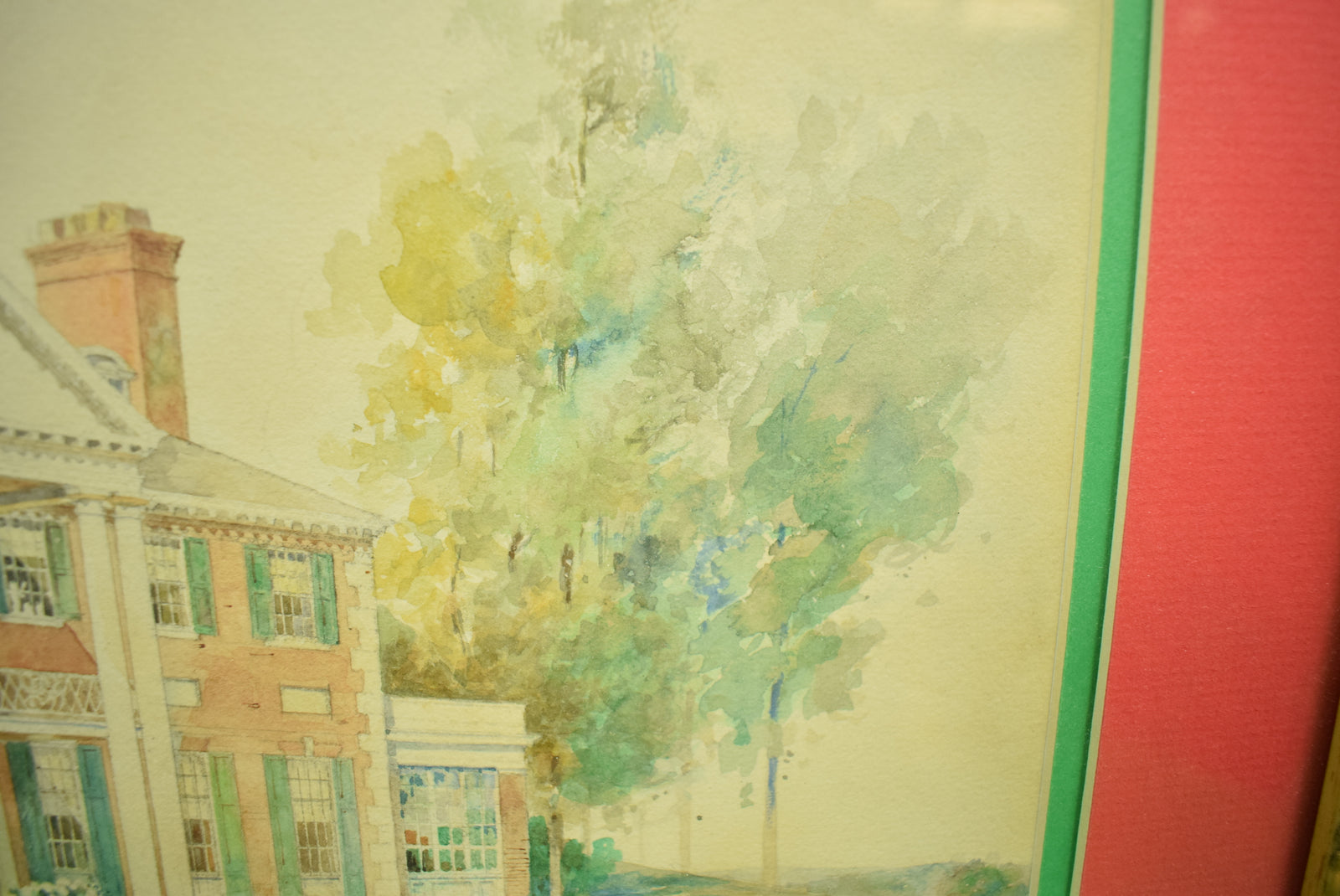 Original Watercolor "Clarence Birdseye Estate" in Gloucester, MA.