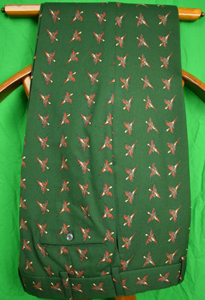 Chipp Hunter Green Pheasant Challis Trousers Sz: 33"W (SOLD)