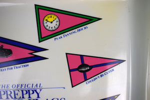 "The Official Preppy Sailing Flags c1981 Tray" (SOLD)
