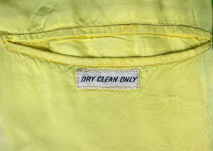 Chipp Lime Green Linen Golfer Embroidered c1977 Sport Jacket Sz 40L