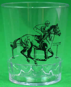 "Stacking Set x 6 Equestrian Old-Fashioned Plastic Barware" (New)