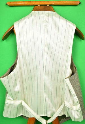 "J. Press Donegal Tweed 3Pc Wool Suit" Sz: 44R w/ 3 Button/ w/ Lapel Vest & Pleated Trousers" Sz: 39"W (SOLD)