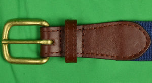 "Smathers & Branson 10 Jockey Silks Hand-Needlepoint Belt" Sz: 40"W (SOLD)