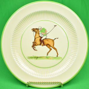 "Set of 5 Cyril Gorainoff c1936 Hand-Painted Polo Player Plates" (SOLD)