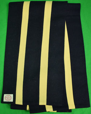 "The Andover Shop Navy/ Yellow English Rowing Scarf" (SOLD)